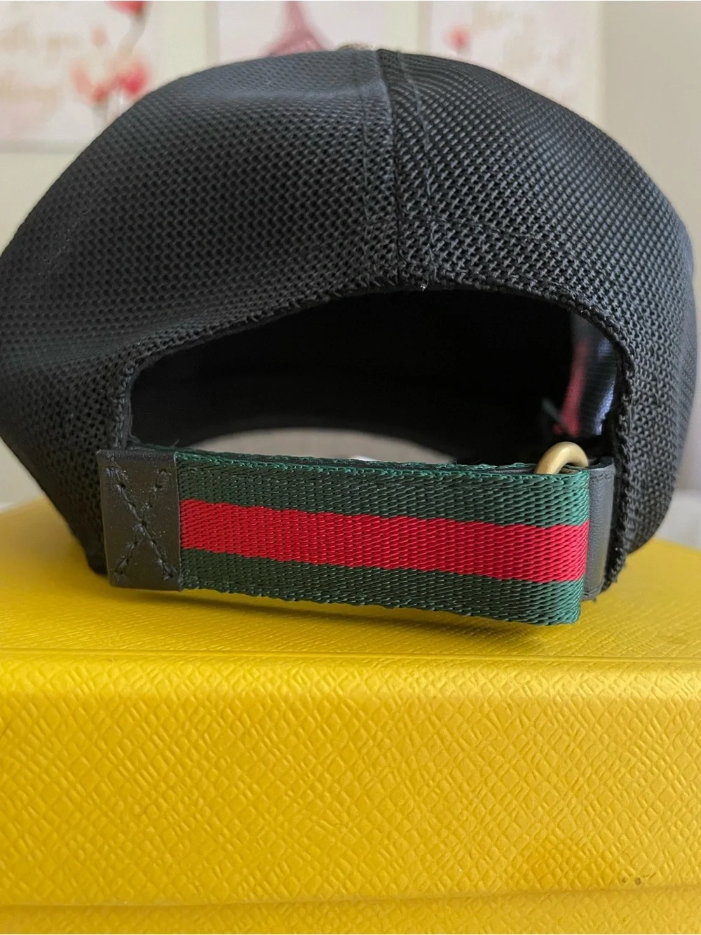 Gucci Brown GG Supreme Baseball Cap with Red Snake Motif